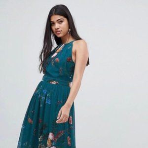 ASOS Little Mistress Halter Floral Maxi